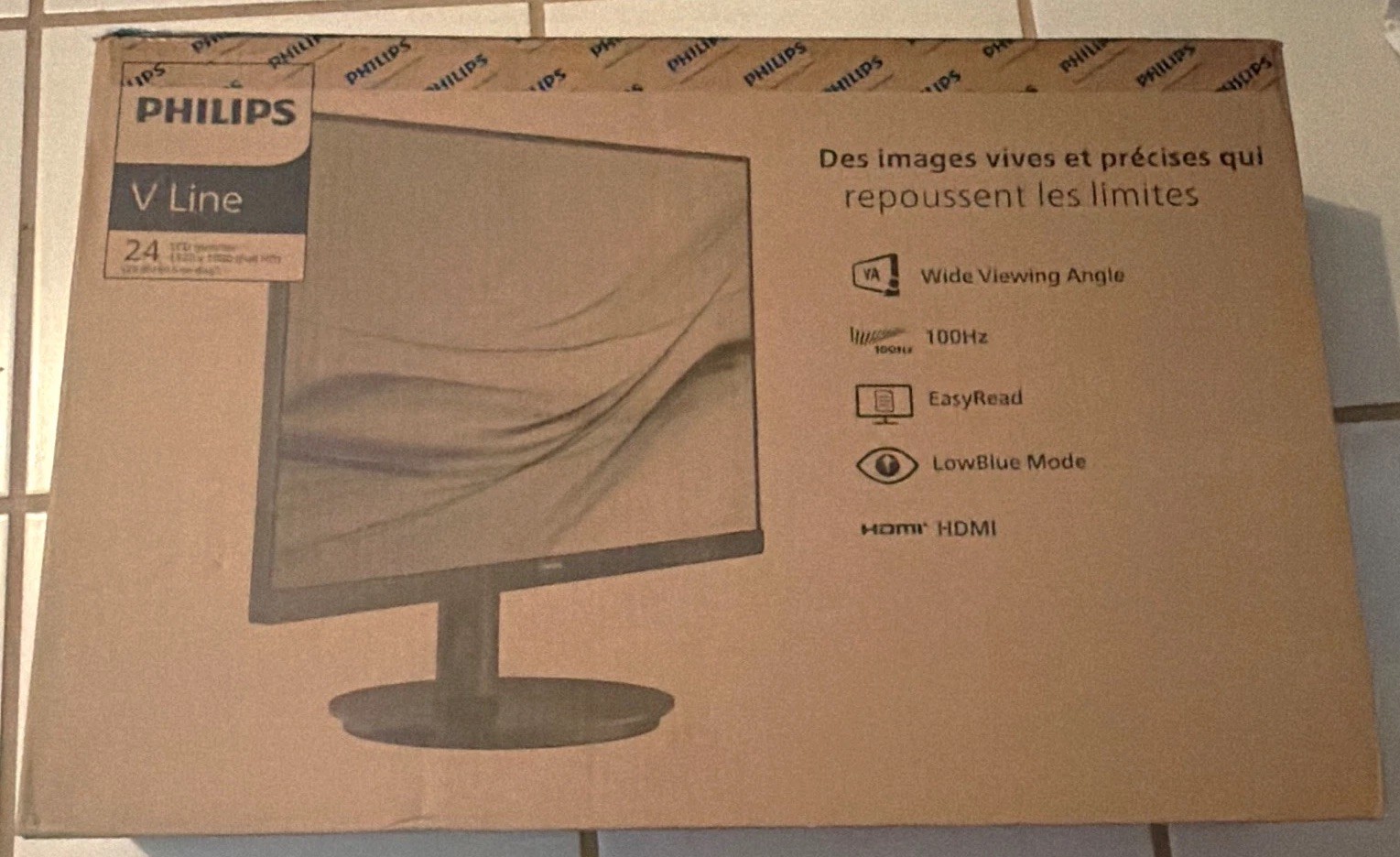 Philips V Line 24in FHD VA LCD 100Hz 4ms HDMI VGA LowBlue EasyRead