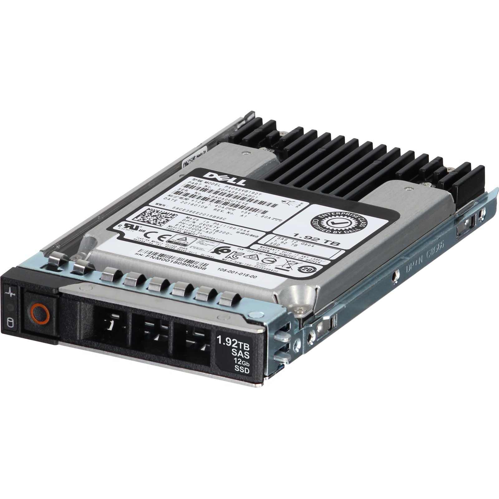 V0K7V Dell 1.92TB 12Gbps SAS MU MLC 2.5 SSD PX05SVB192Y CPO -R