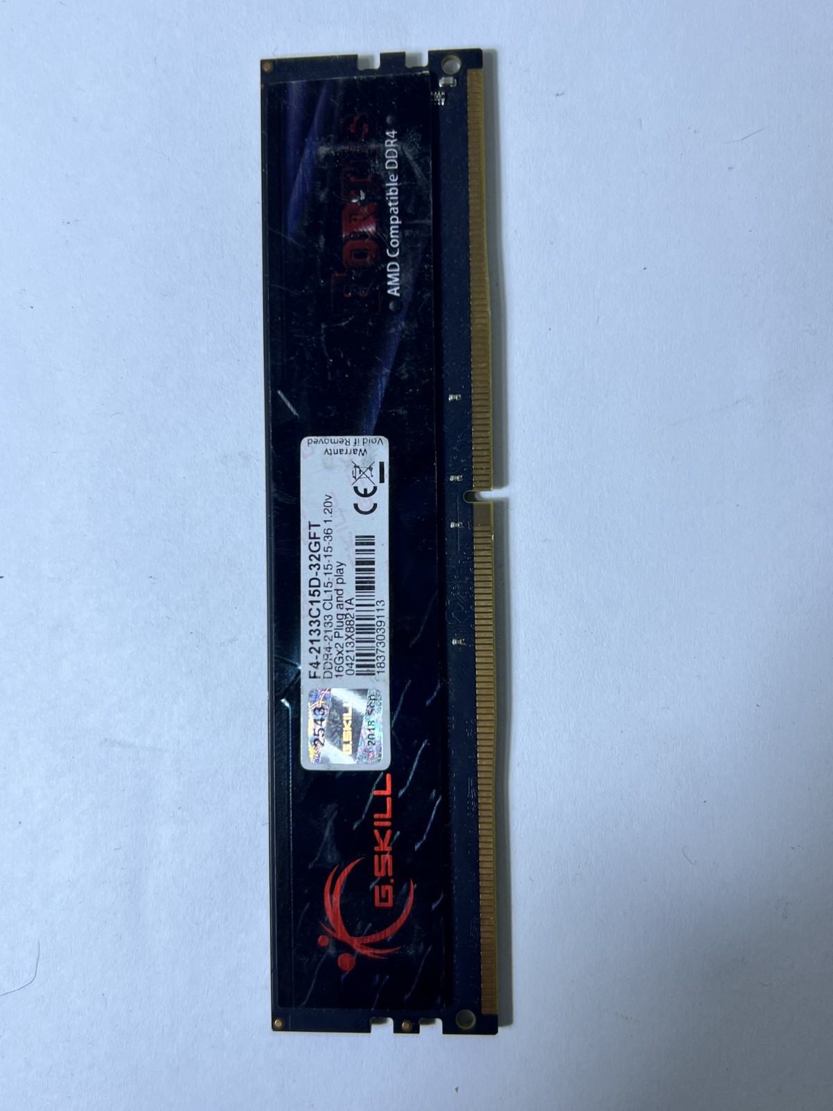 G.Skill Fortis (for AMD) 16GB PC4-17000 DDR4 RAM 2133MHz CL15-15-15-36 1.20V DIM