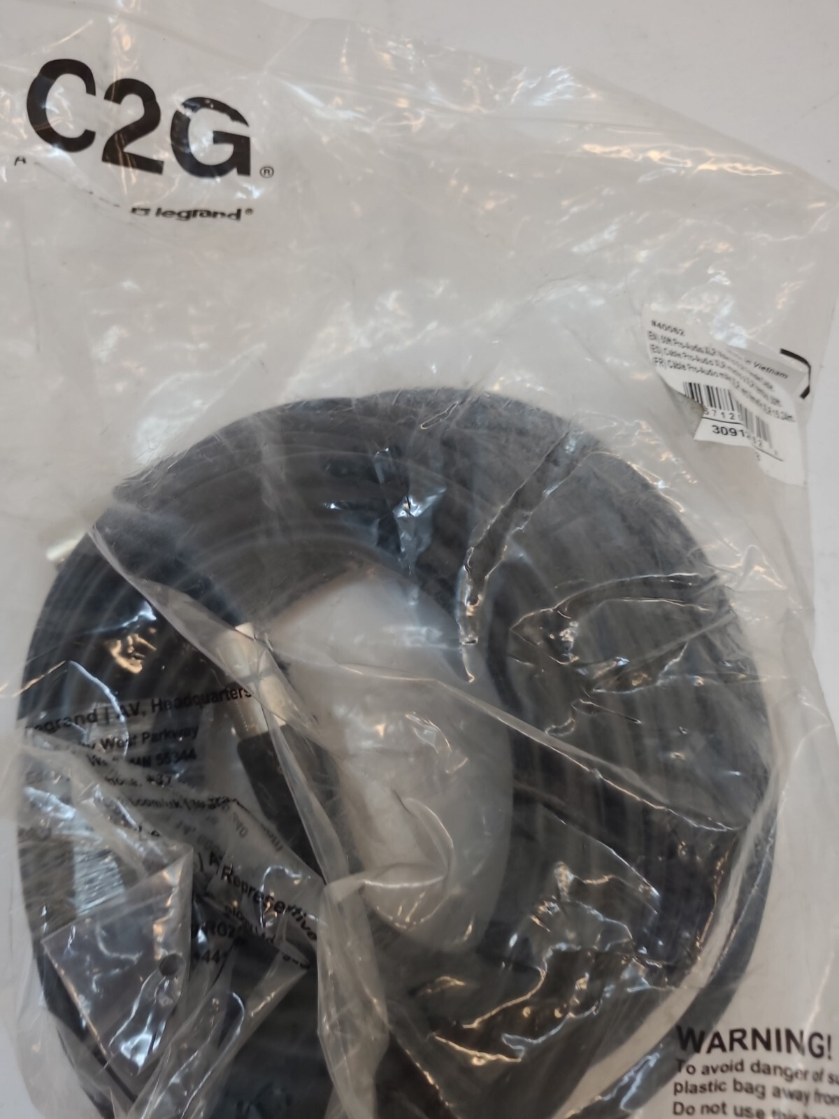 C2G 40062 Pro-Audio XLR Male to XLR Female 50 Feet, 15.24 Meters Cable - New