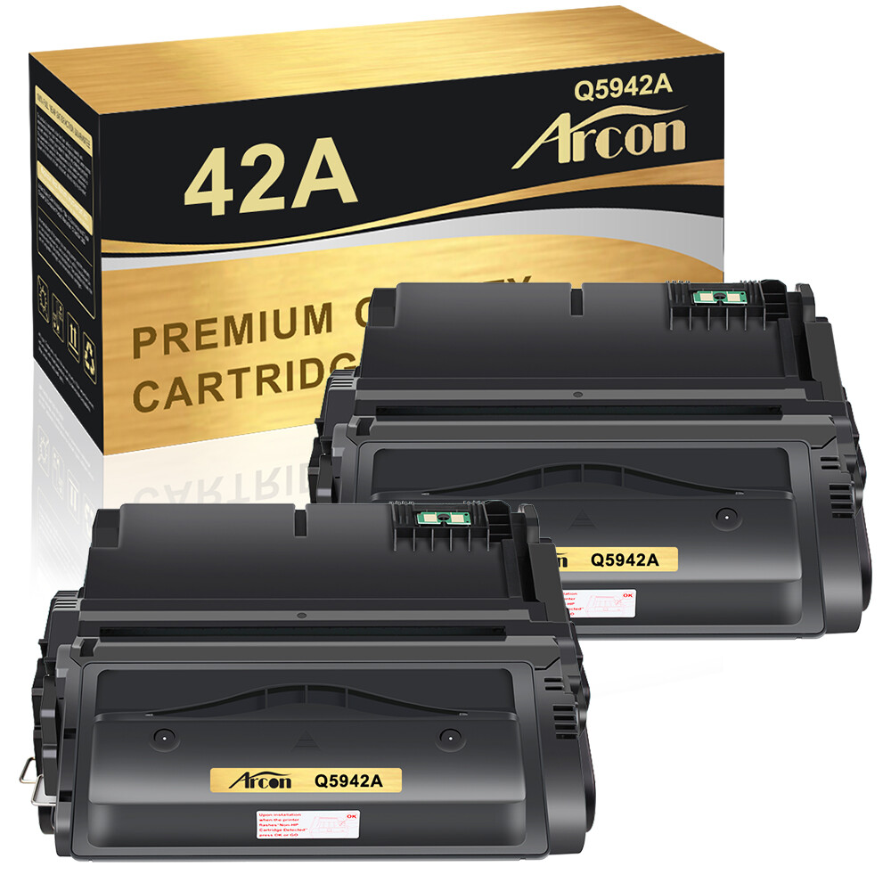 2PK Q5942A 42A Toner Compatible With HP LaserJet 4200 4240 4250 4300 4345 4350
