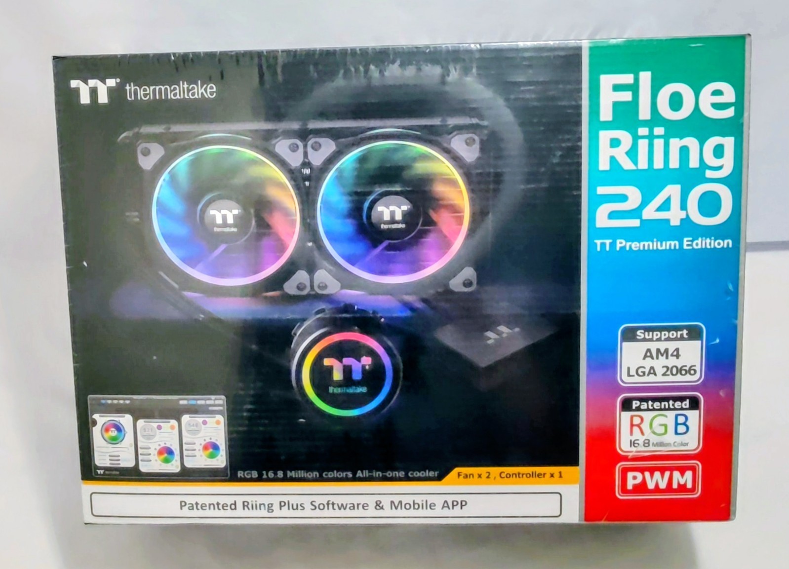 Thermaltake CL-W157-PL12SW-A Floe Riing RGB 240 TT Premium Edition
