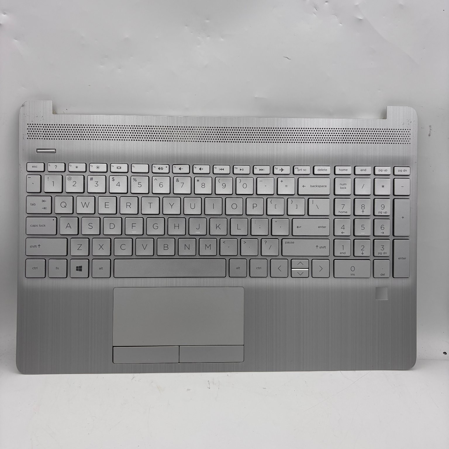 HP 15-dw Series Laptop Palmrest Top Cover w/ Keyboard Touchpad Silver OEM