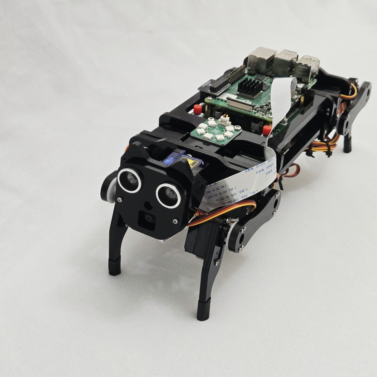 Freenove Quadruped Robot Dog Kit with Raspberry Pi 4 Model B 4GB RAM STEM AI