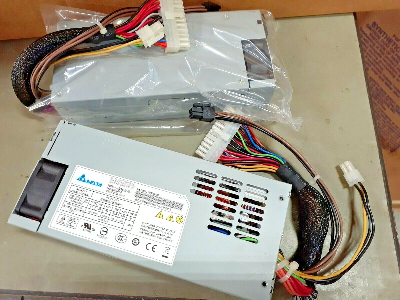 *NEW* lot of (2) DELTA 250watt, DPS-250AB-59 B, power supplies