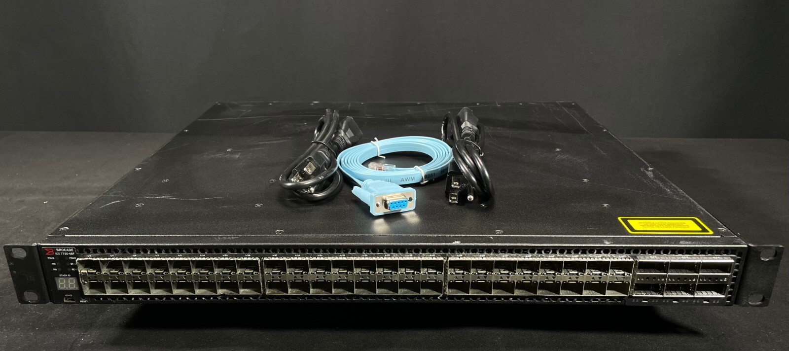Brocade ICX7750-48F 48P 10GbE SFP+ 4P 40GbE QSFP+ Switch - Same Day Shipping