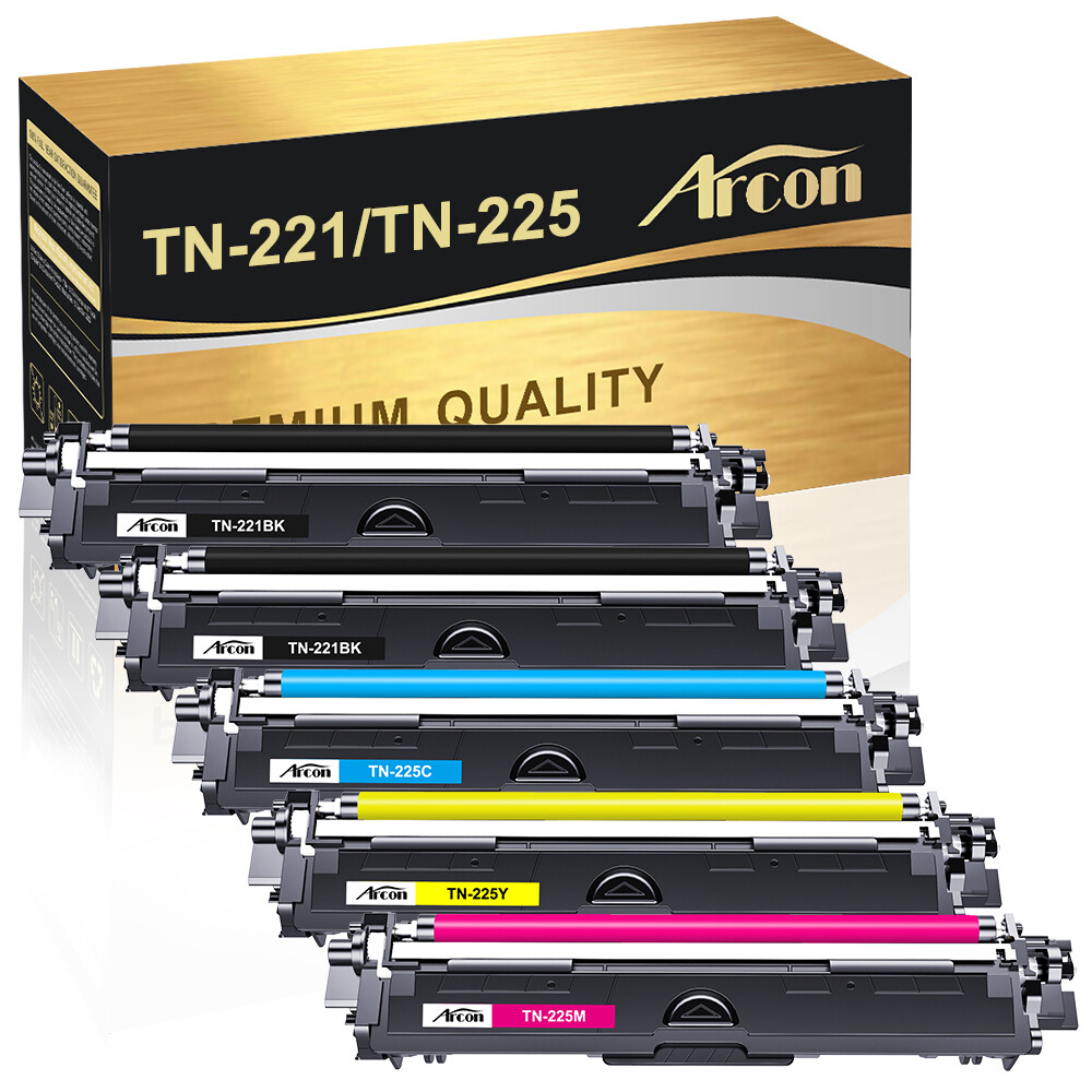 TN221 Toner For Brother TN-225 HL-3170CDW MFC-9130CW MFC-9340CDW TN221BK LOT