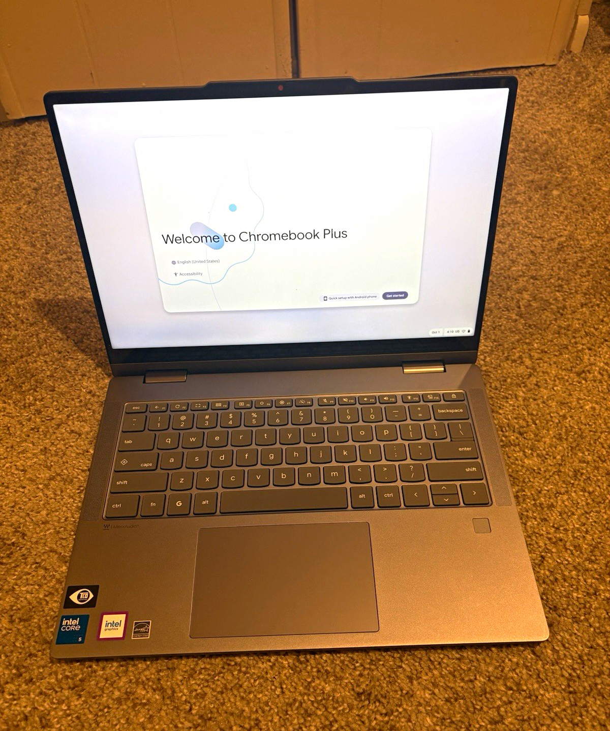 Lenovo Chromebook Plus 2-in-1 14" Touch Intel Core 5 16GB 256GB SSD 14IRU10 Gray