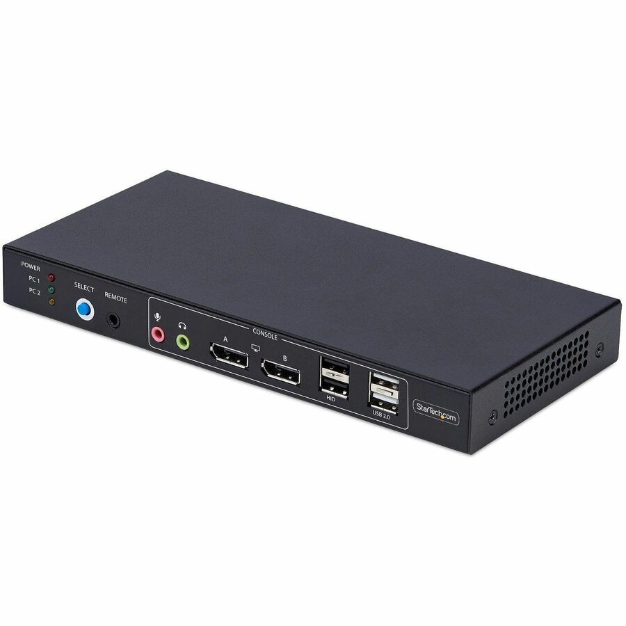 StarTech 2-Port Dual-Monitor DisplayPort KVM Switch with Dual View Video Matrix