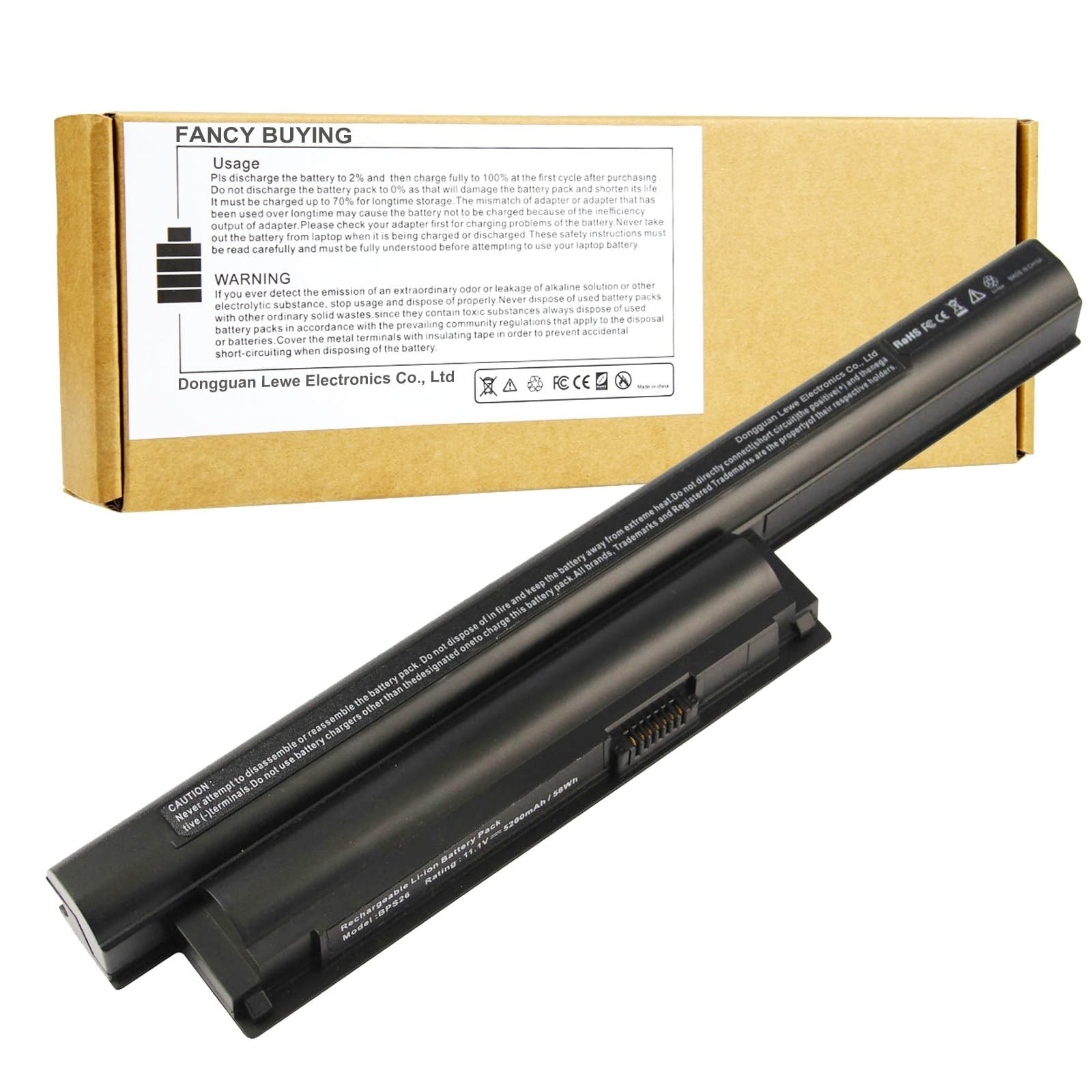 High-Capacity Replacement Battery for VAIO VGP-BPS26A VGP-BPS26S SVE151D11M