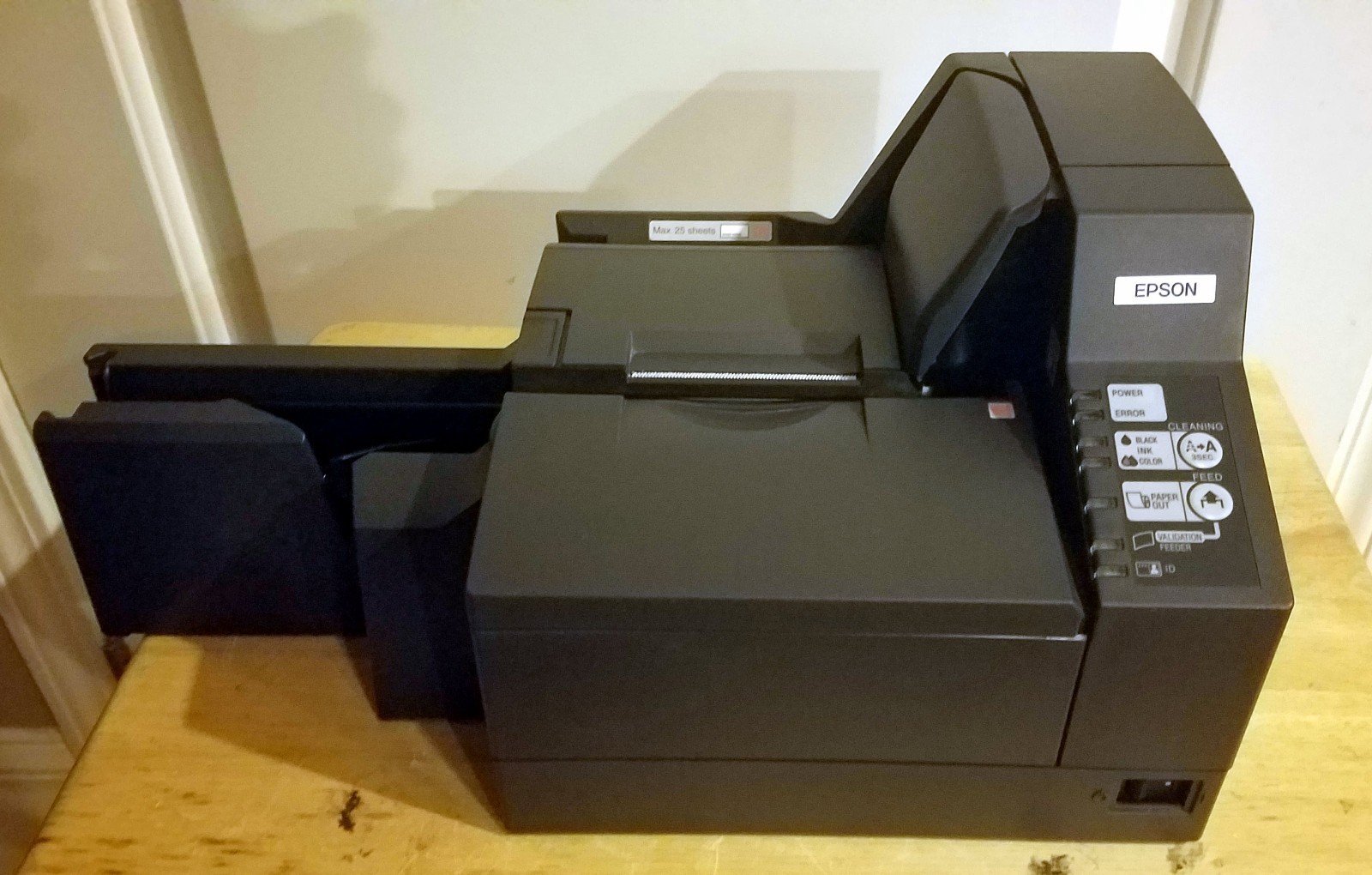 Epson TM-J9100 121 Model M198A Printer Check Scanner Pos Inkjet Printer-USB Port