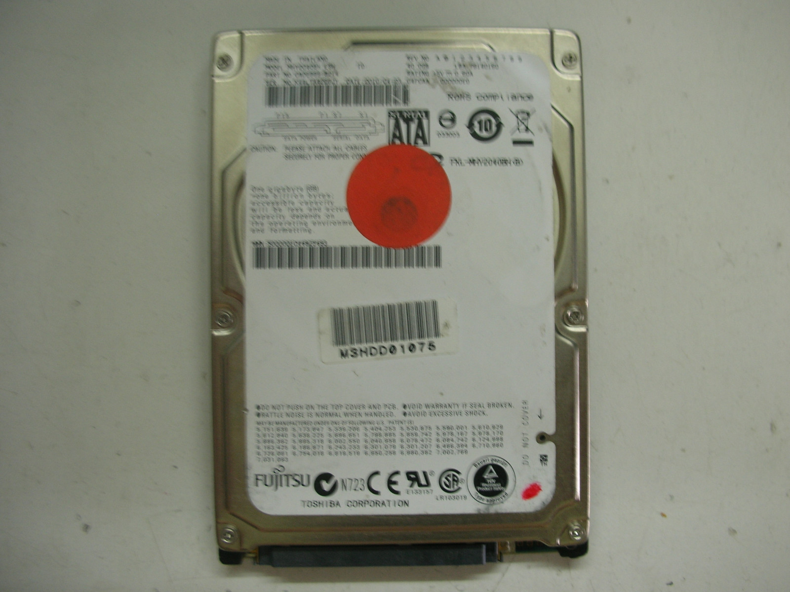 Fujitsu 40gb MHY2040BH CA21344-B31X Hard Drive HDD PCB Electronic Ok 2.5"