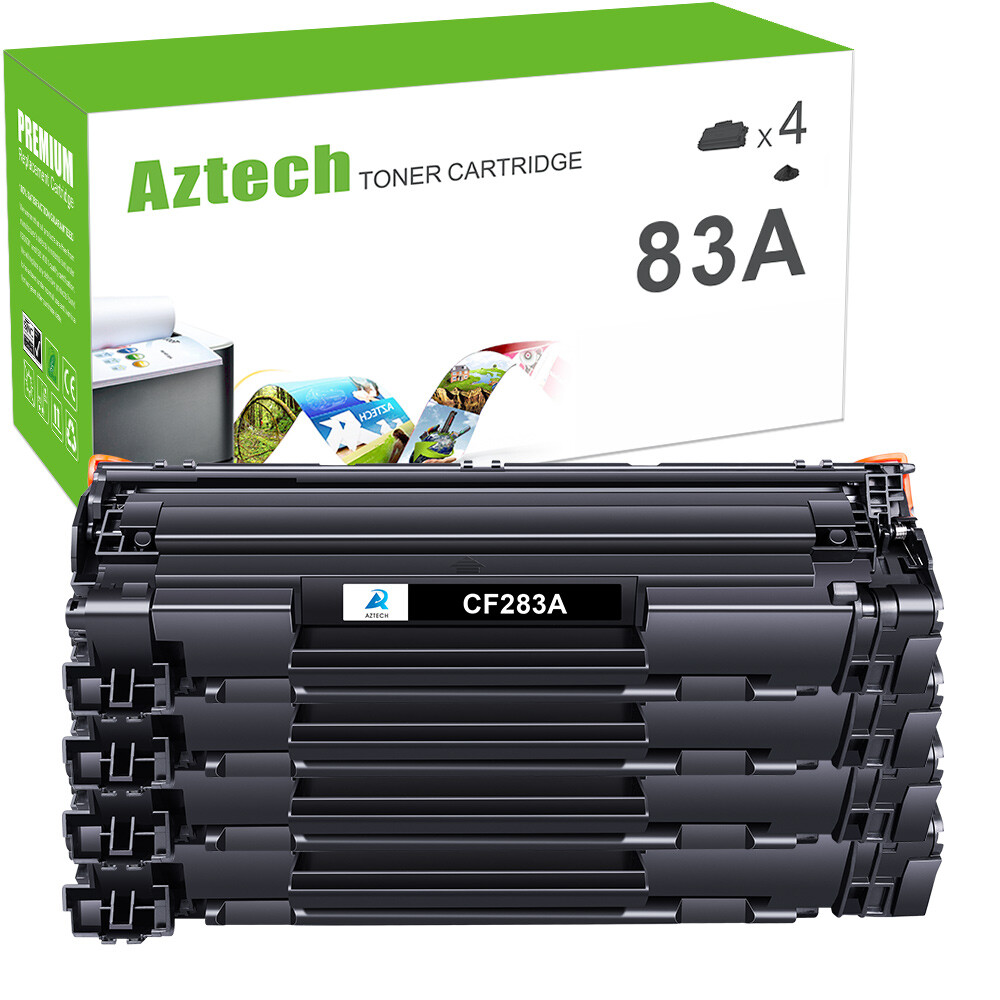 4PK Black CF283A 83A Toner Cartridge For HP Laserjet Pro M125rnw M125 nw Printer