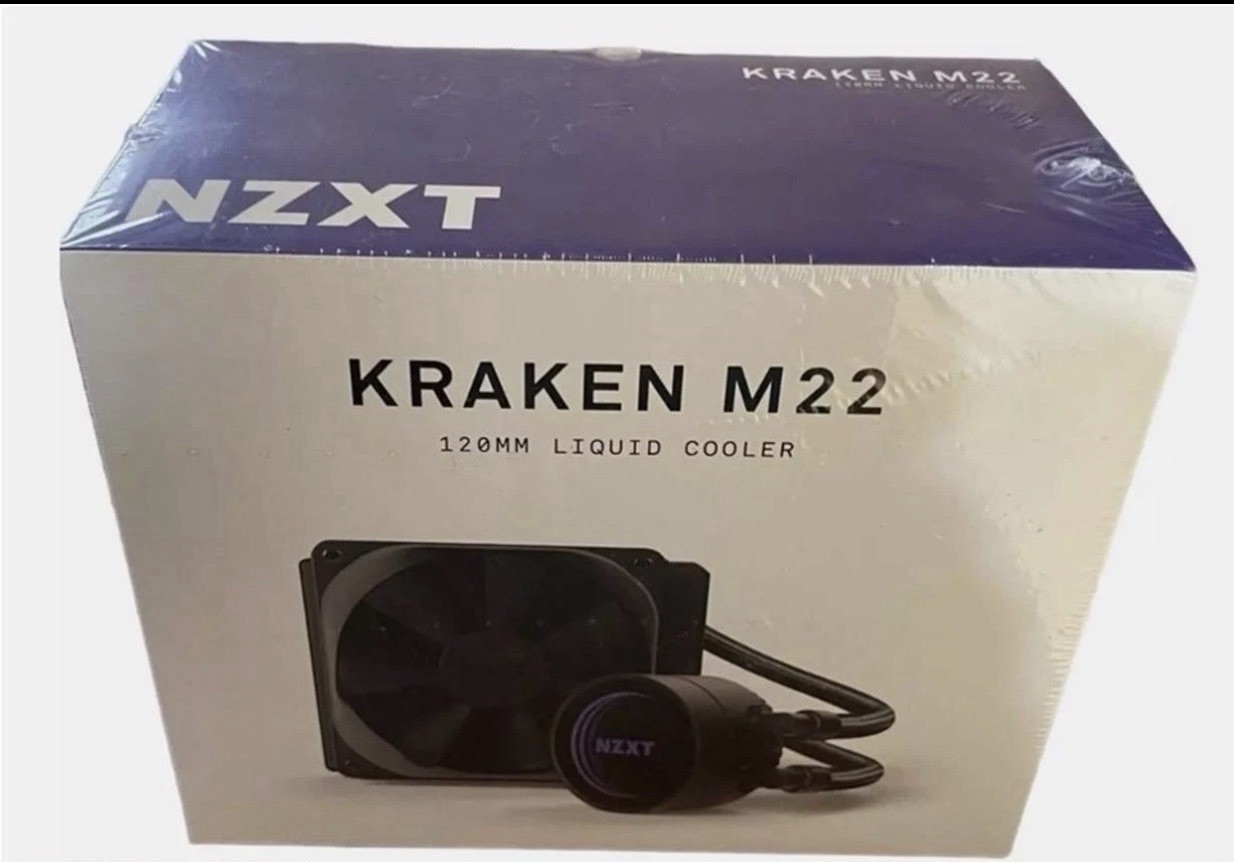 NZXT Kraken M22 120Mm - RL-KRM22-01 - AIO RGB CPU Liquid Cooler - Black