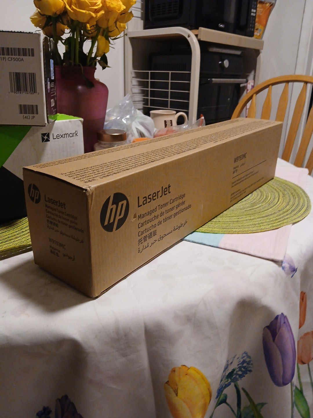 HP Laserjet W9193MC Magenta Managed Toner Cartridge, Genuine, New, Sealed Box