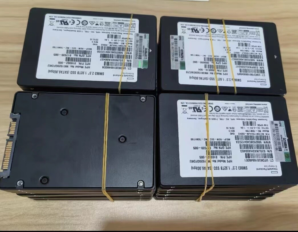 1.92TB SSD Samsung SM863 MZ7KM1T9HAJM-000H3 MZ-7KM1T90  MK1920GFDKU F/W:HPG0