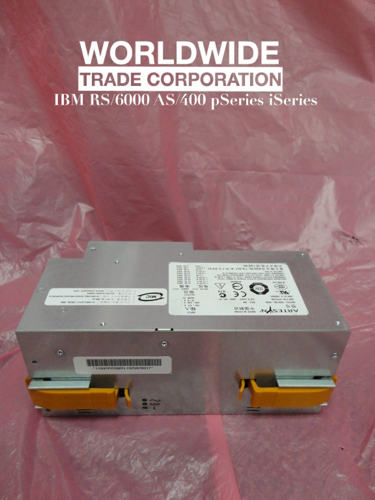 IBM 97P2330 FC# 5158/5159 850W Hot-Swap AC Power Supply pSeries/iSeries 