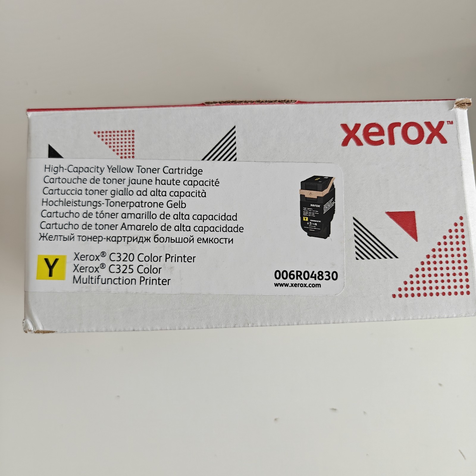 NEW GENUINE - XEROX 006R04830 YELLOW High Yield Toner C320 C325 SEALED