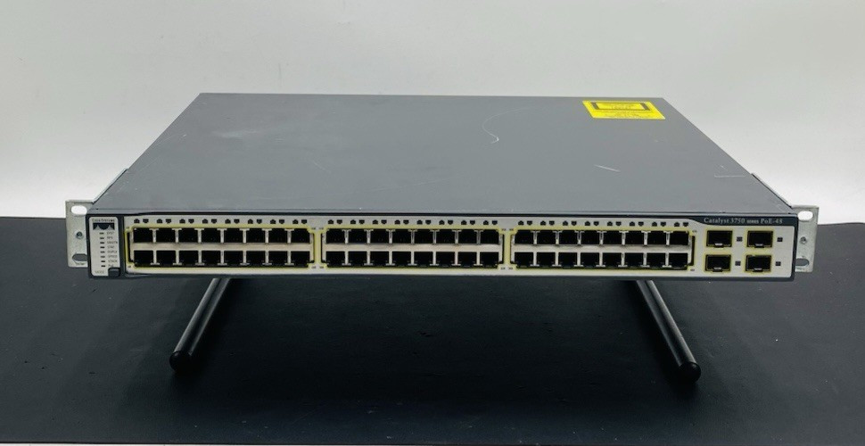 Cisco Catalyst WS-C3750-48PS-S 48-Port Rack Mountable Ethernet Switch