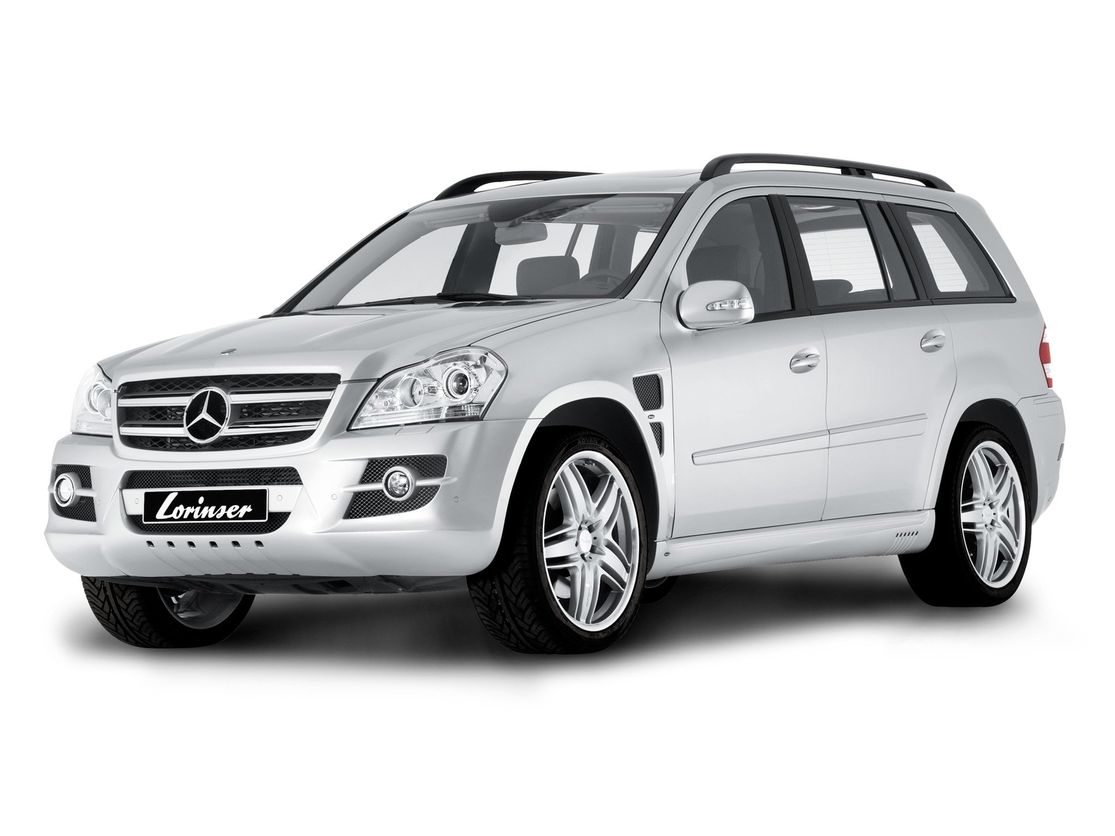 Cars lorinser mercedes benz gl klasse x164 modified Desk Mat Stitched