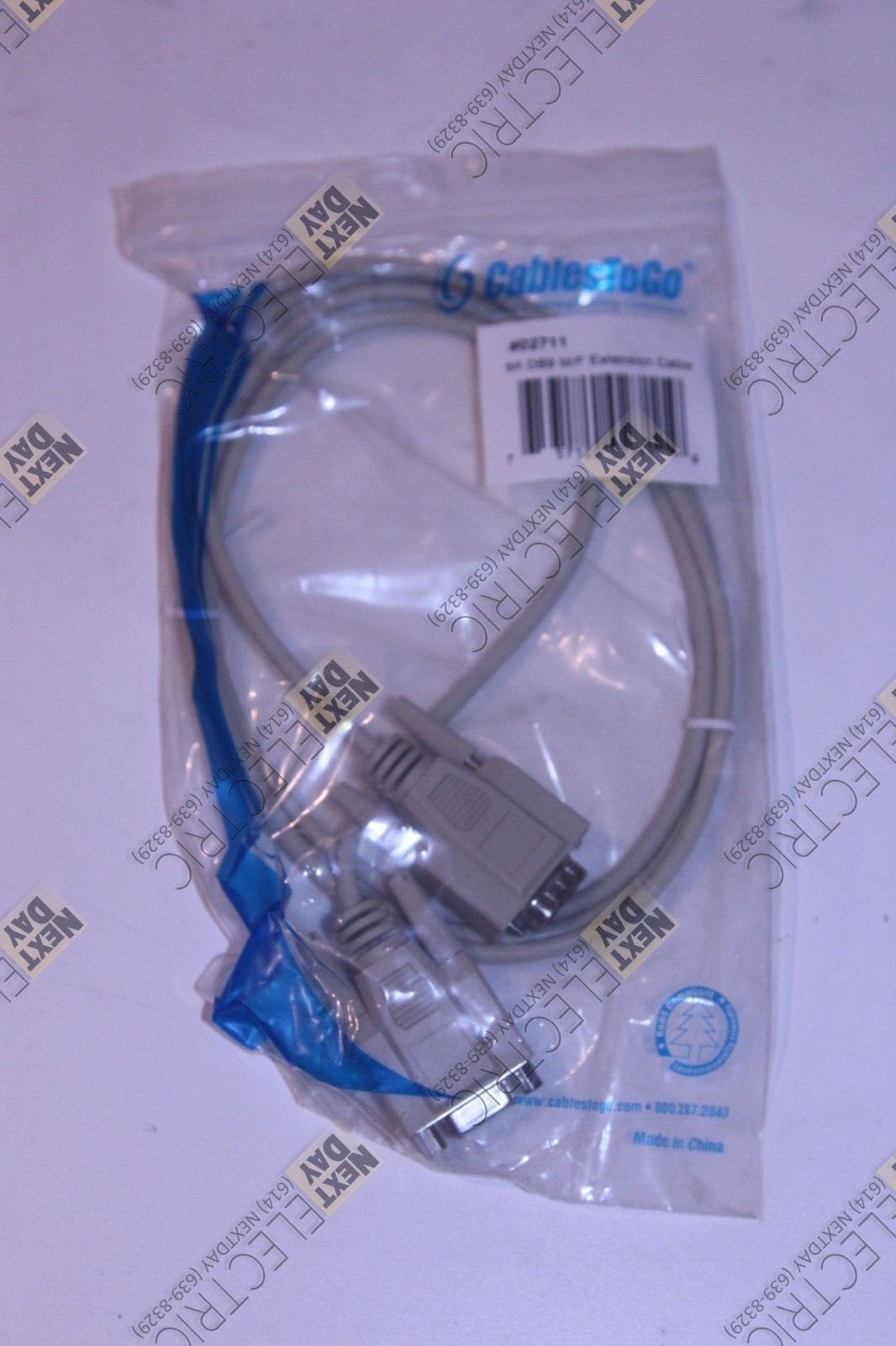 Cablestogo, 02711, DB9 6ft Male Female Extension Cable Serial RS232 M/F