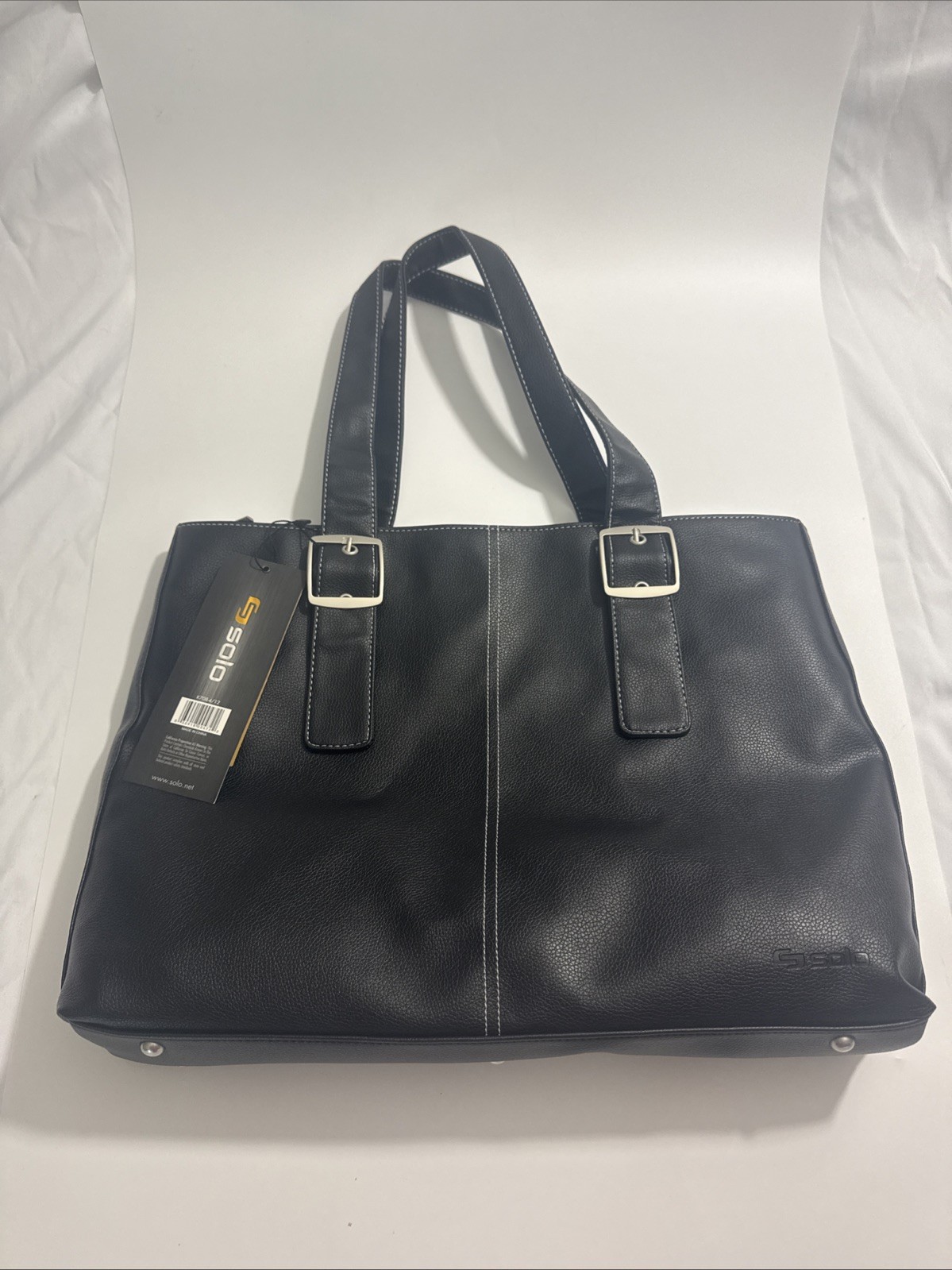 Solo Classic Tote Black/Purple Bag K708-4/12 New