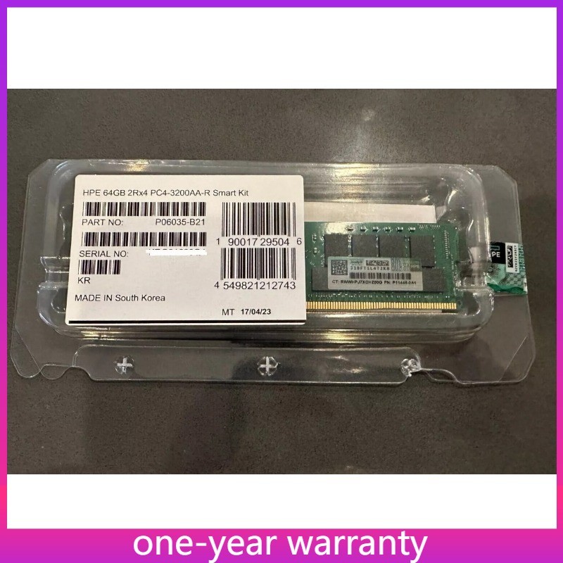 NEW P07650-B21 P11446-1A1 HPE 2RX4 64GB DDR4 PC4-3200AA RDIMM ECC Server Memory