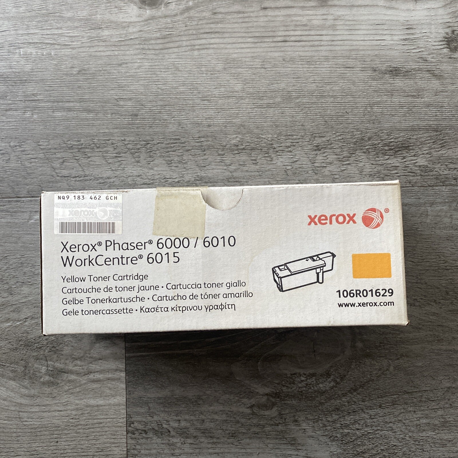 Xerox Phase 6000/6010 Workcentre 6015 Yellow Toner 106R01629 OEM Xerox Sealed