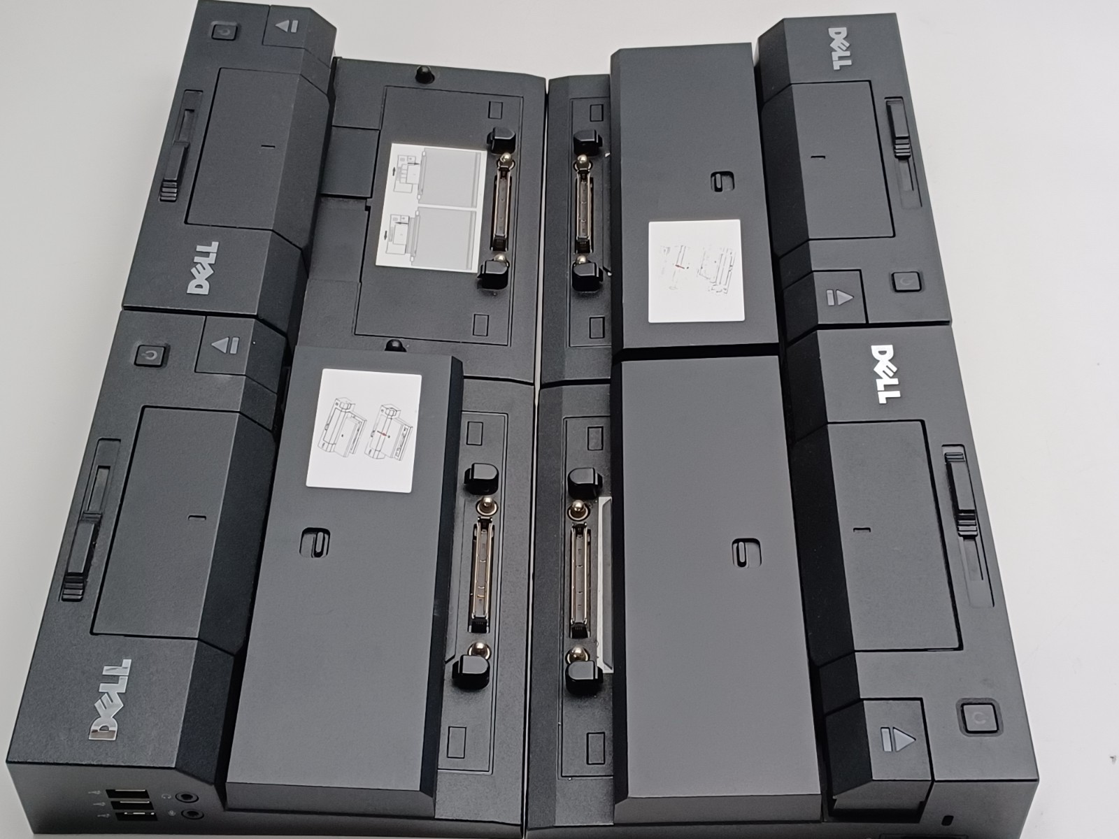 Lot of 4 Dell Pro3X Docking Station No Adapter For Parts or Repair