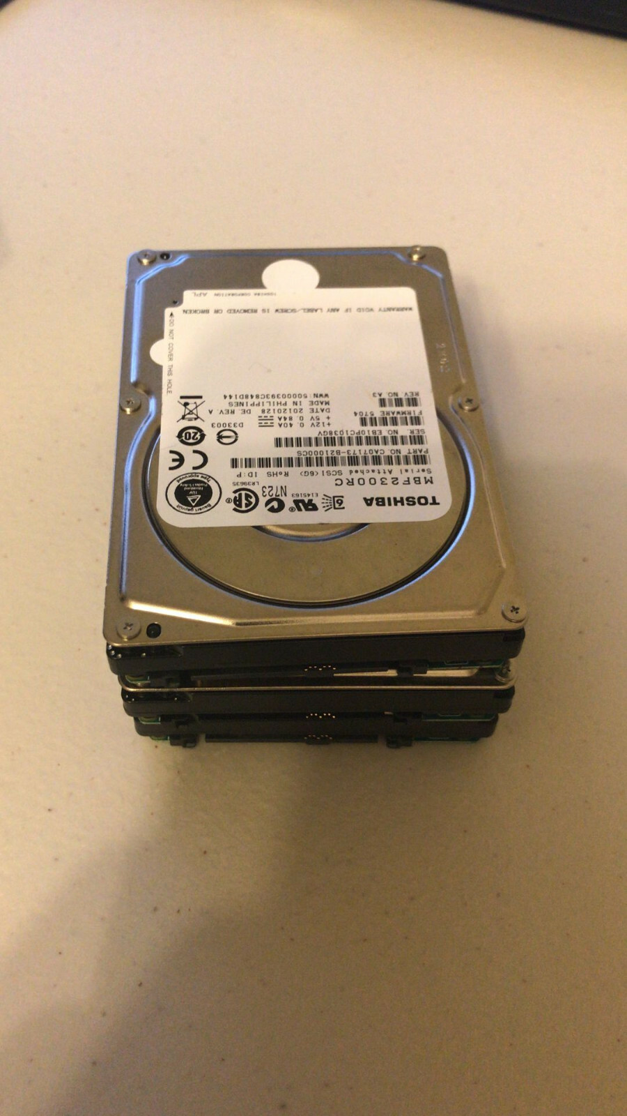 3 X Toshiba MBF2300RC CA07173-B21000CS 300GB 2.5" SAS Hard Drive