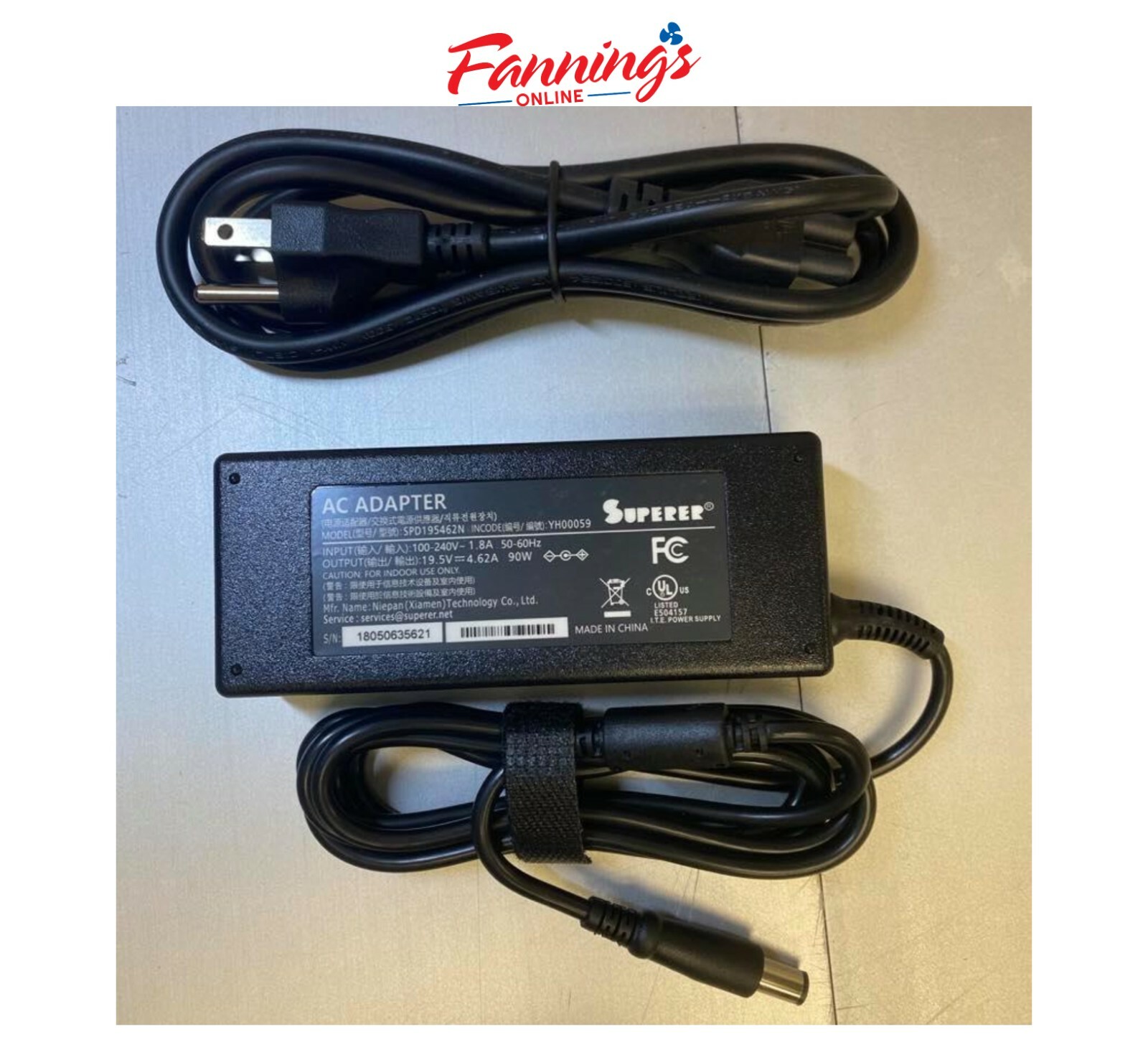Opened Superer 90W AC Charger Fit for Dell Latitude, SPD195462N (E)
