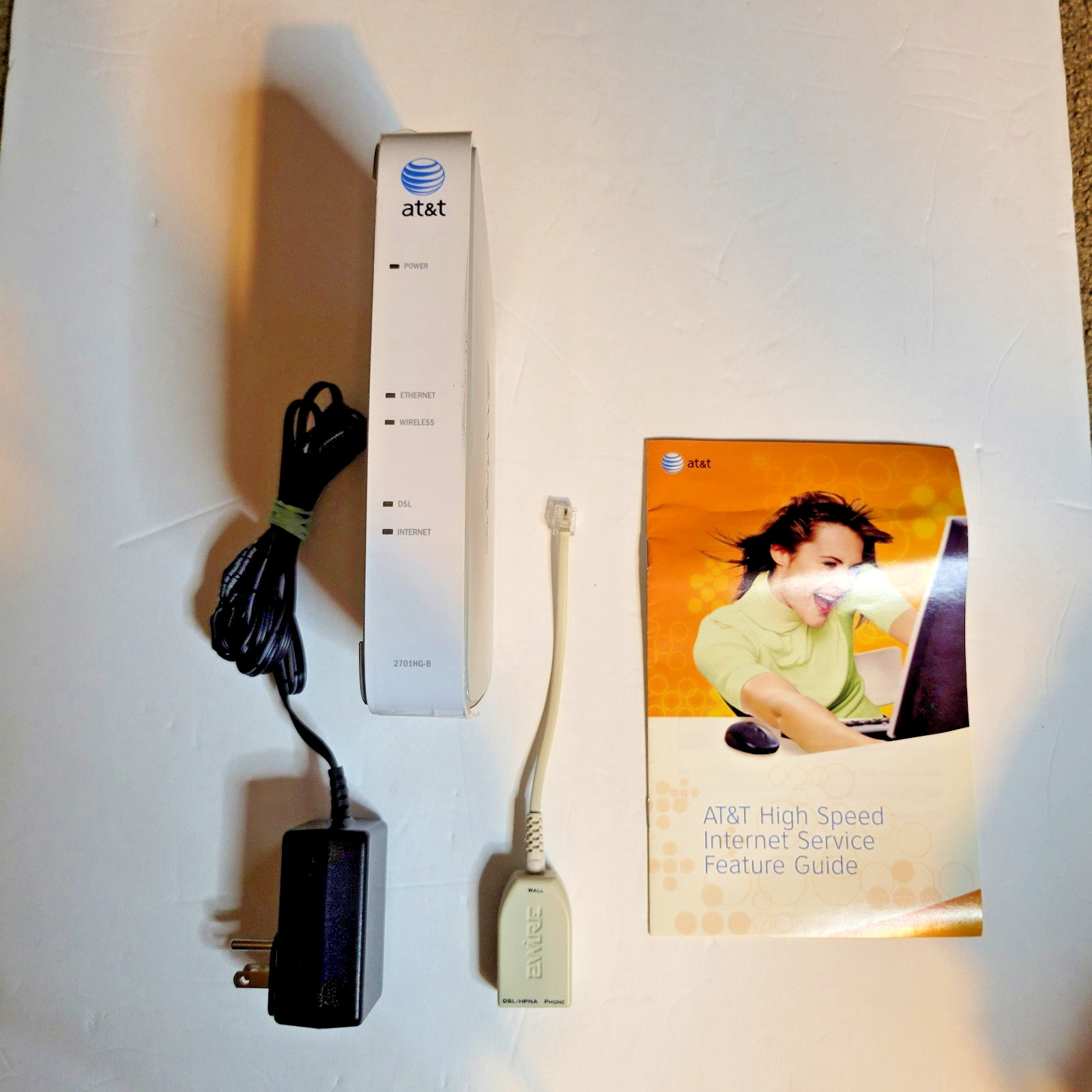 AT&T 2Wire 2701HG-B DSL Wireless Gateway Modem Router WiFI