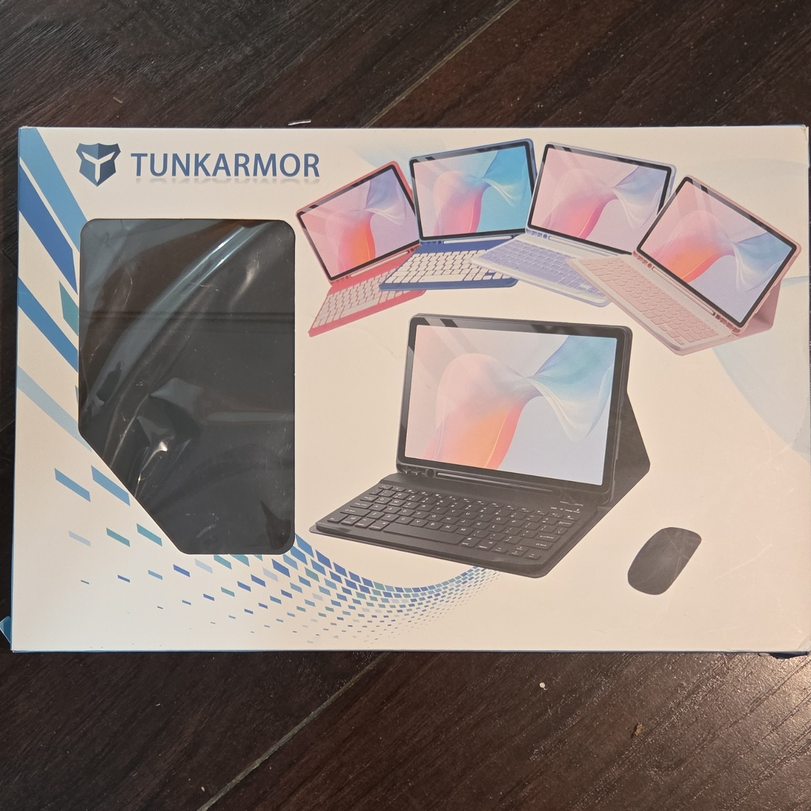 TUNKARMOR Keyboard Case & Mouse Bluetooth PU Leather for iPad 10th/11th Gen