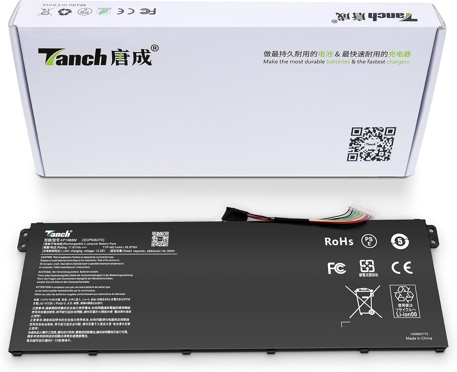 Genuine AP19B8M Battery Acer Chromebook Spin CP513-1H CP514-1H CP713-3W CB515-1W