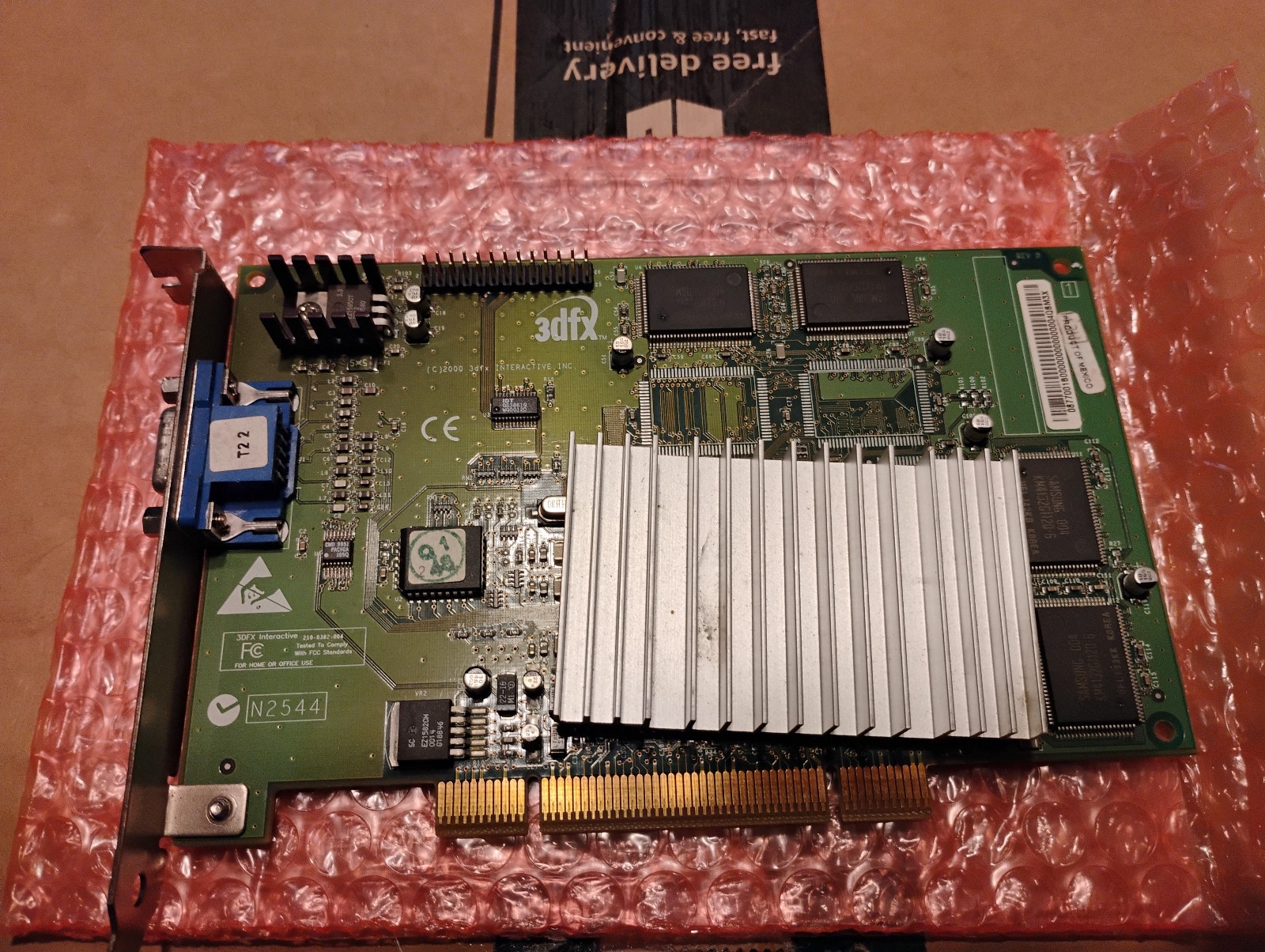 Vintage 3dfx Voodoo 3 3000 16MB PCI SGRAM VGA Graphics/Video Card Tested