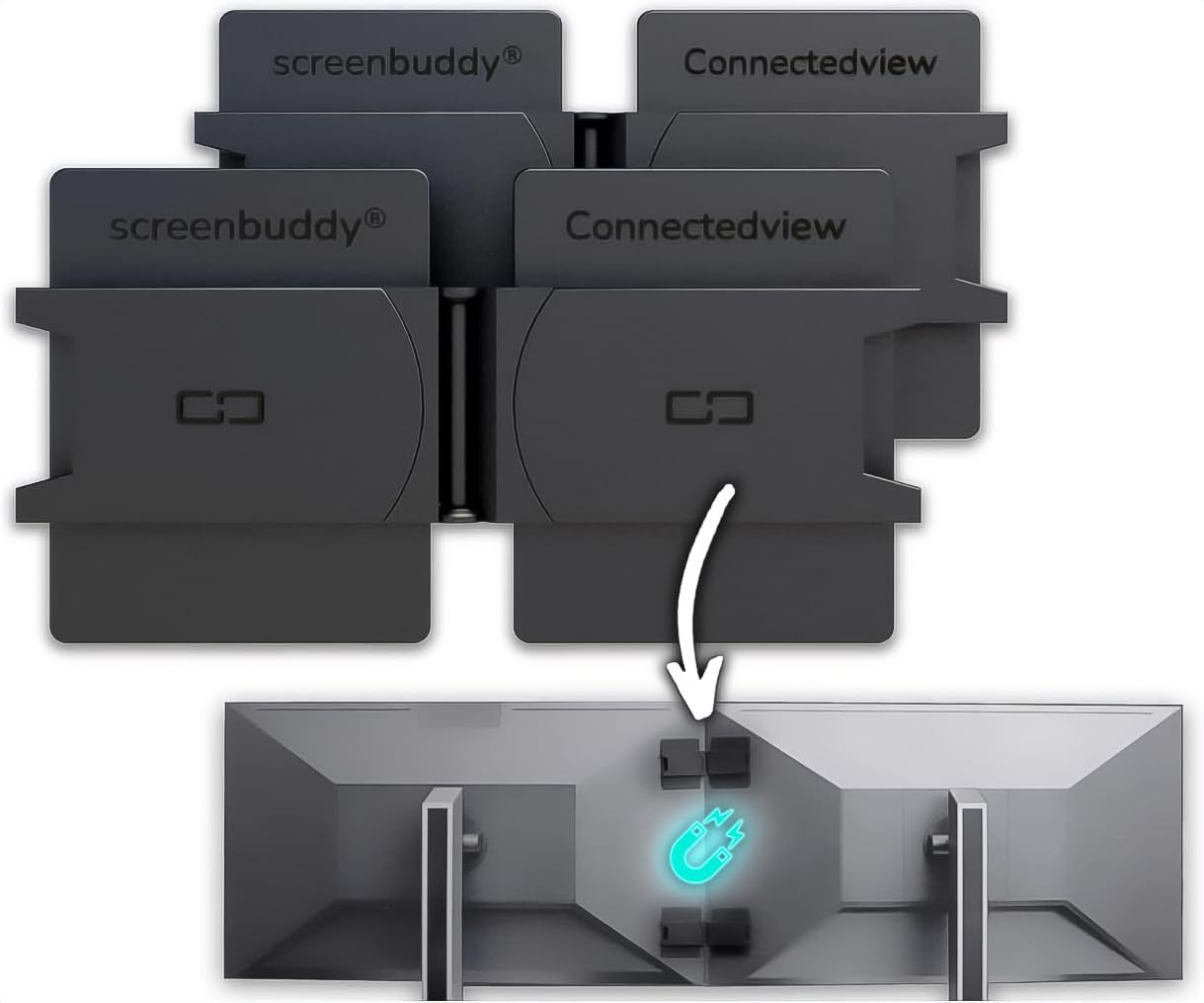 Set of 2, Magnetic Connection for Your Screens, Suitable for All Computer
