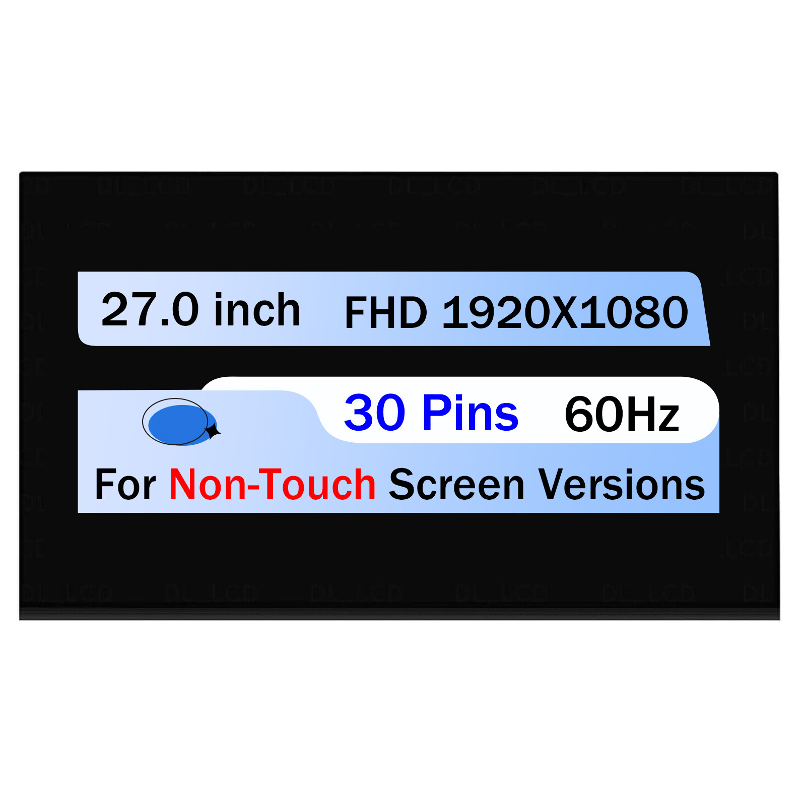 New 27.0" LED LCD Screen Display Replacement MV270FHM-N30 FHD 1920x1080 30 Pins