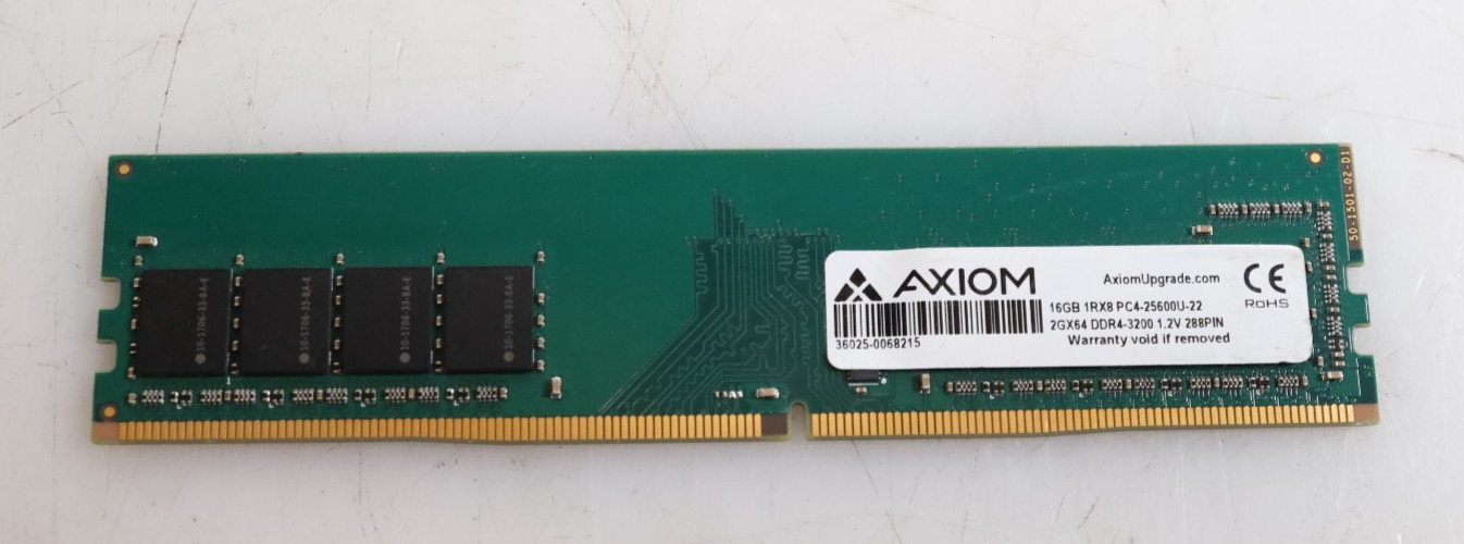 16GB Axiom 36025-0068215 DDR4-3200 PC4-25600U DIMM Memory