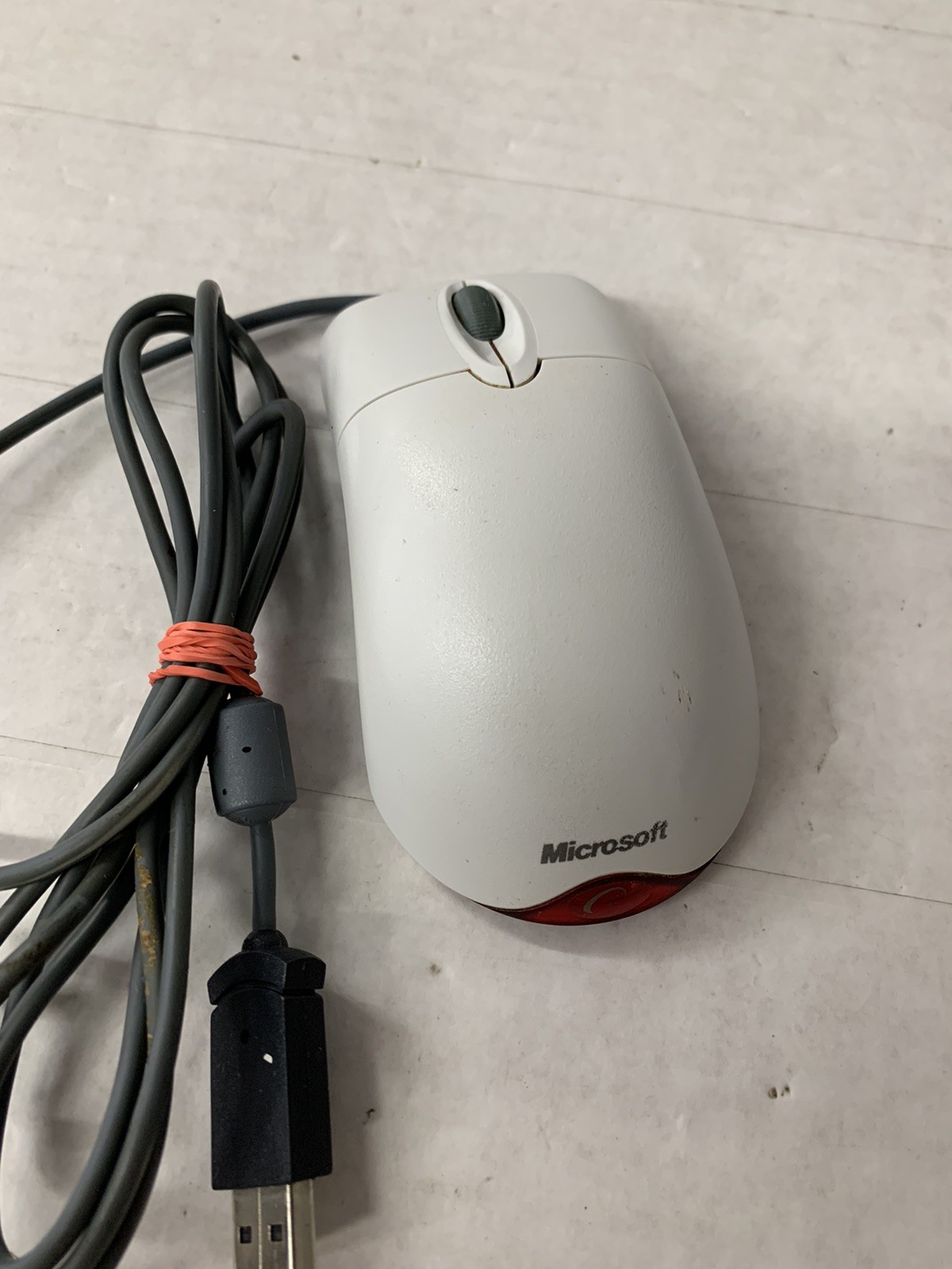 Vintage Microsoft Wheel Mouse Optical USB and PS2 Compatible X08-71118 Tested
