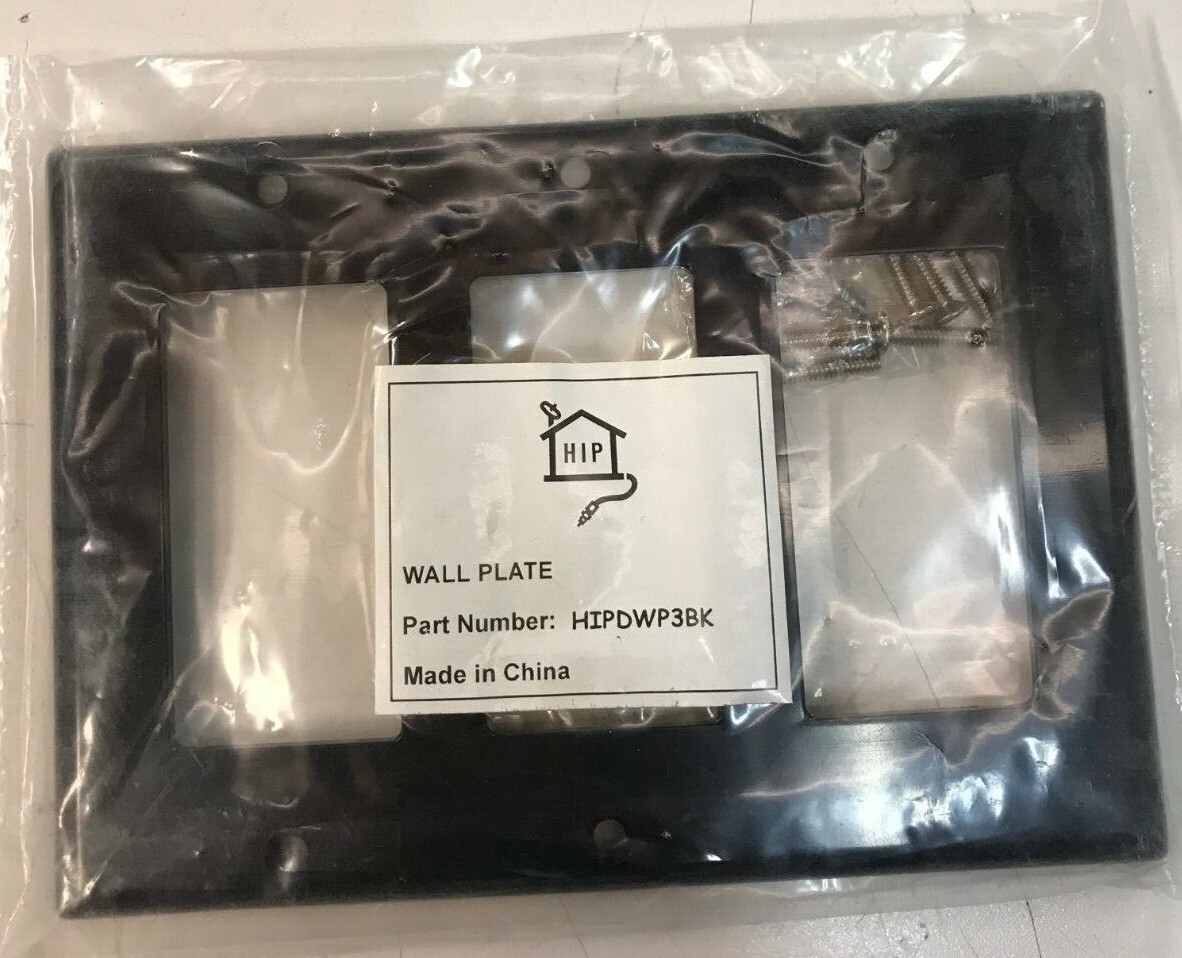 HIP Wall Plate HIPDWP3BK Q5