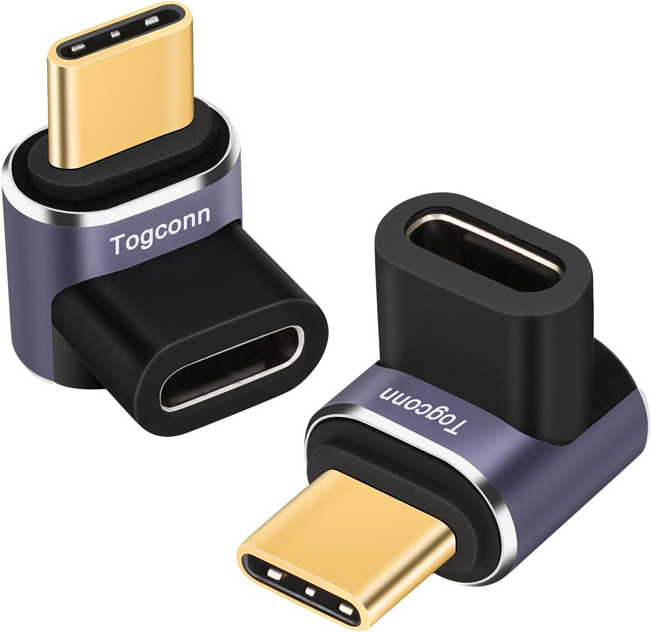90 Degree Right Angle USB C Adapter , USB Type-C Male to Female Extender