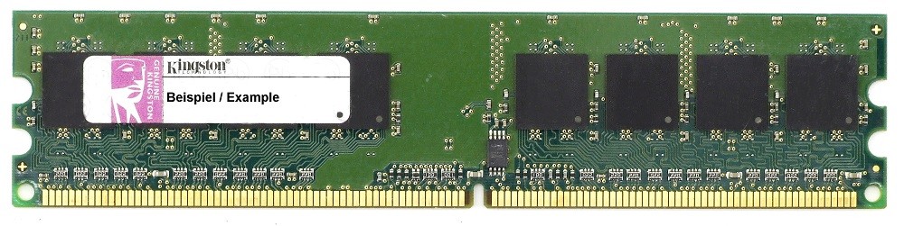 1GB Kit (2x512MB) Kingston DDR2 RAM PC2-5300U 667MHz CL5 DIMM KVR667D2N5K2/1G