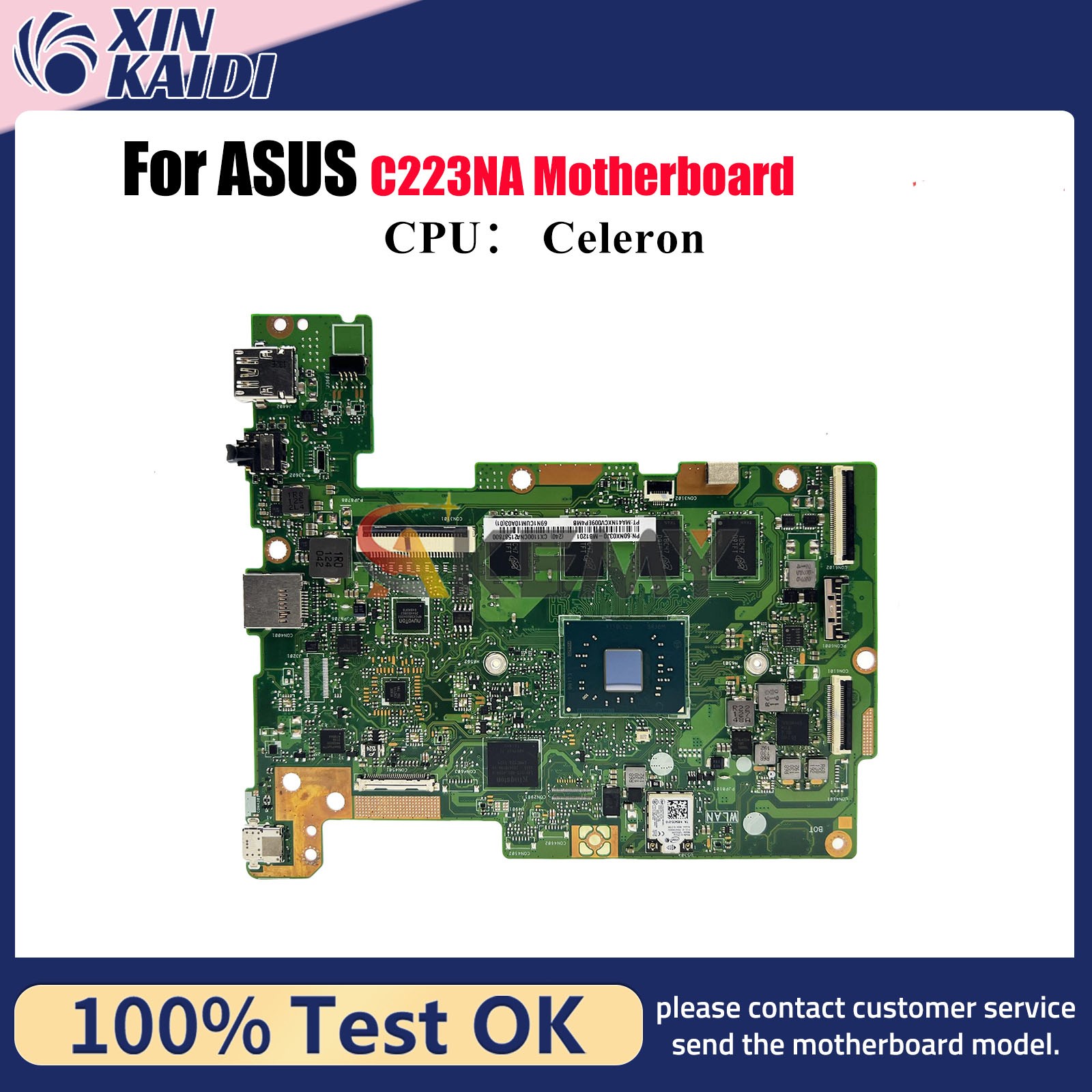 C223NA Laptop Motherboard For ASUS Chromebook C223N Mainboard W/ Celeron CPU