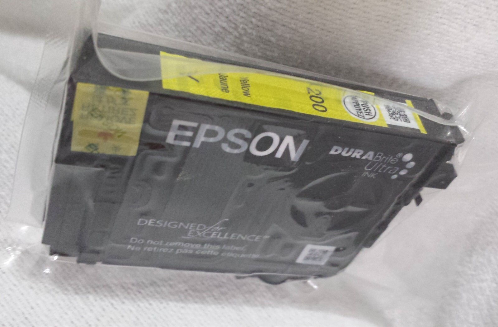 New Genuine Epson 200 Yellow Ink Cartridge, WorkForce WF-2520 NEW no box