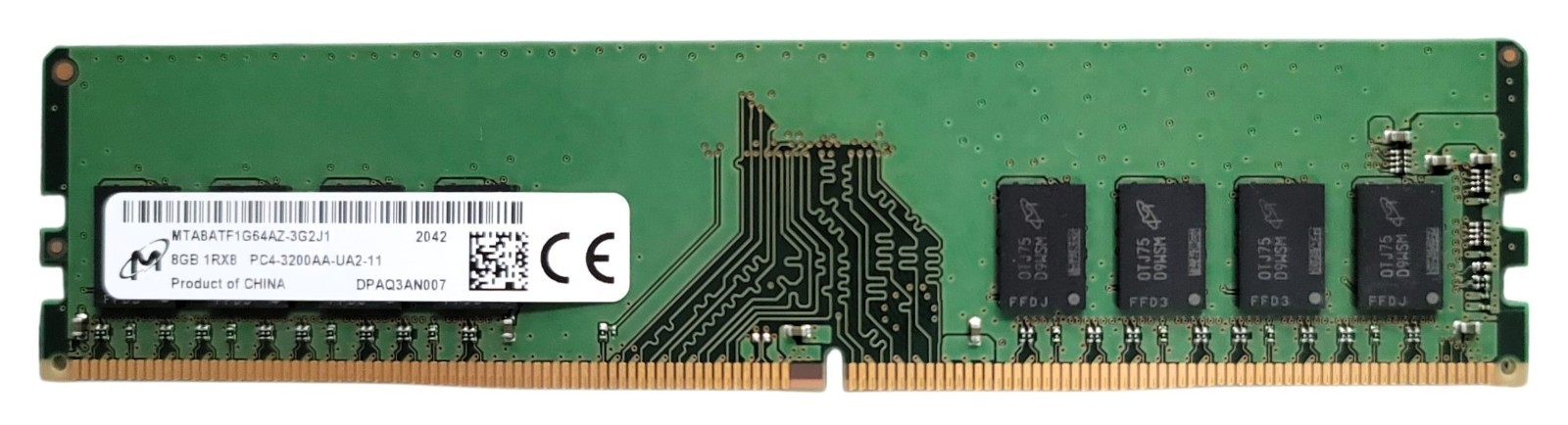 Micron 8GB 1RXB PC4-3200AA-UA2-11 Desktop RAM (x1)
