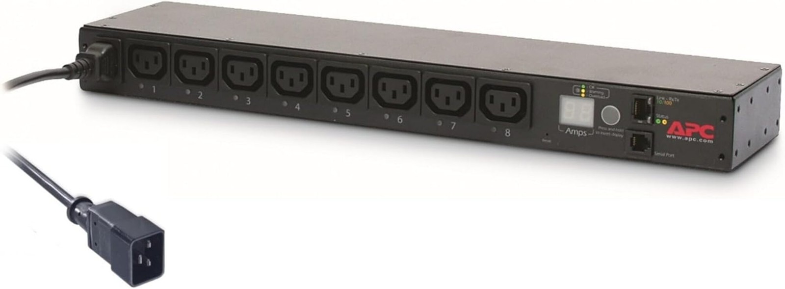 APC - AP7921B - APC NetShelter Switched Rack PDU, 1U, 1PH, 3.7kW 230V 16A or