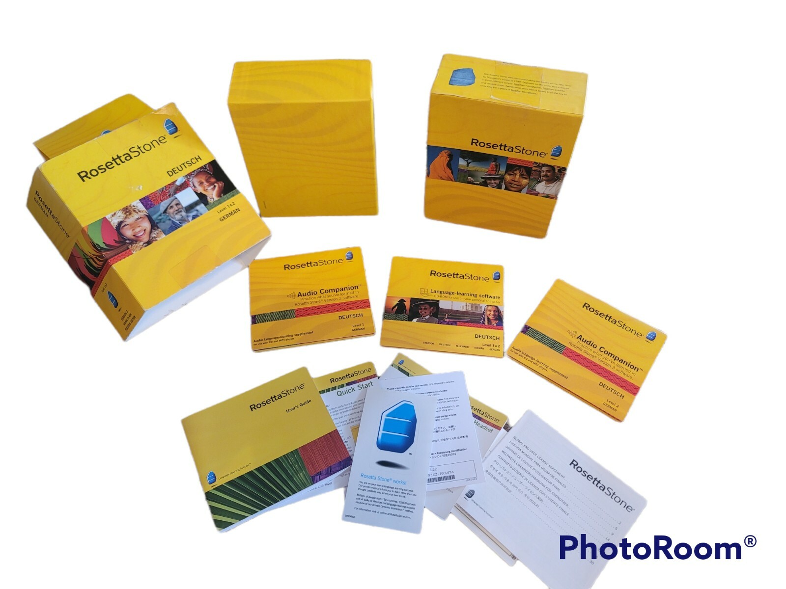 Rosetta Stone Deutsch Level 1 and 2 - Used No Mic