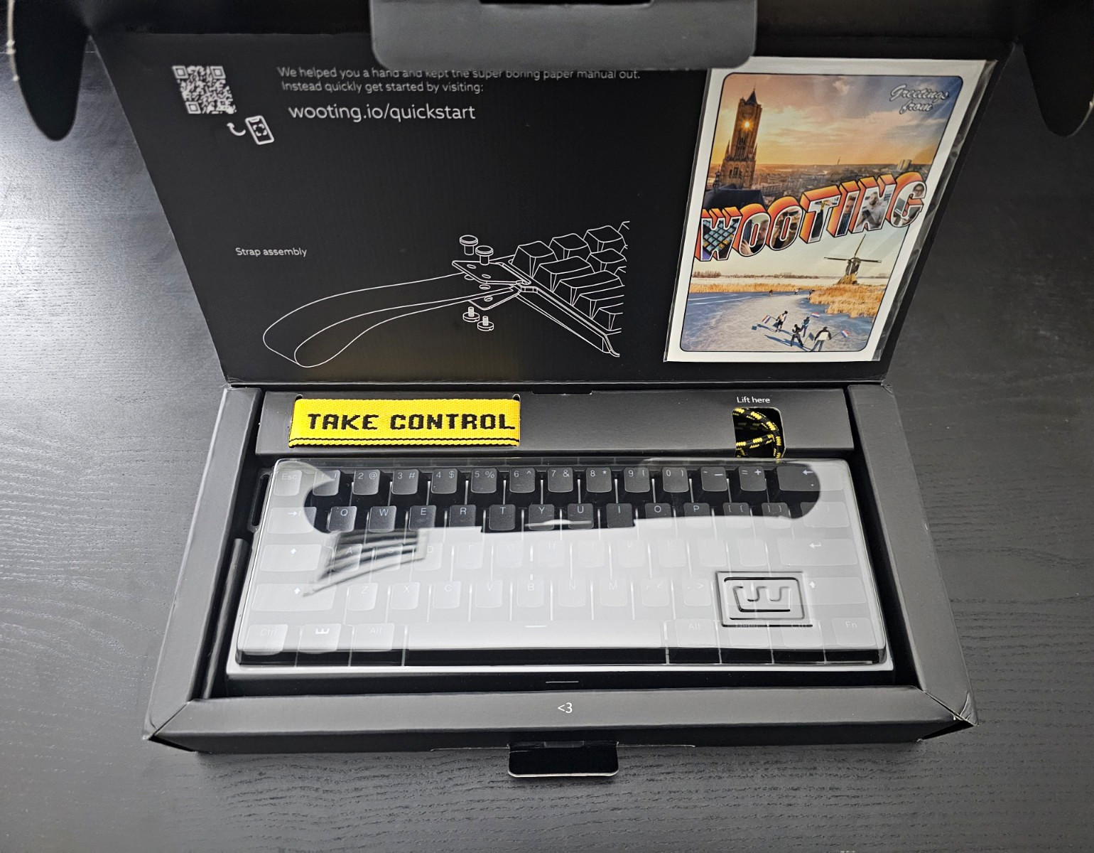 Wooting 60HE Wired Mechanical Hot-Swappable Keyboard QWERTY Black/Gray