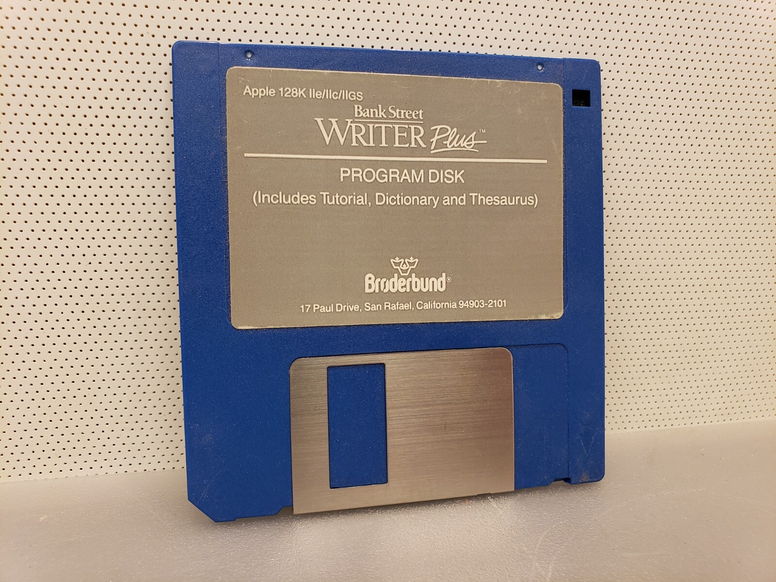 Vintage Bank Street Writer Plus Apple 128K Software 1.44MB 3.5" Floppy Disk