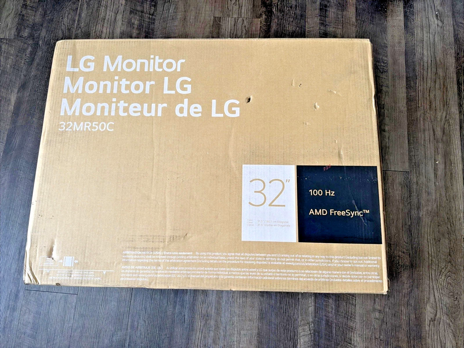 LG 32BR50C-B 32" Full HD 1920x1080 100Hz 5ms Curved LCD VA Monitor - New Opened